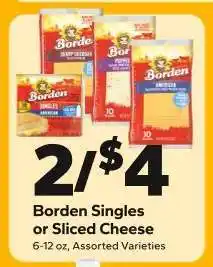 Save a Lot Borden Singles or Sliced Cheese offer