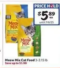 Winn Dixie Meow Mix Cat Food offer