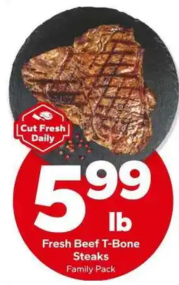 Save a Lot Fresh Beef T-Bone Steaks offer