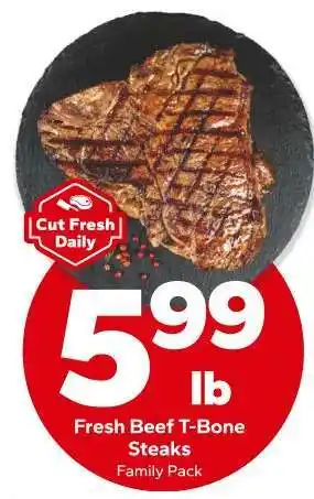 Save a Lot Fresh Beef T-Bone Steaks offer