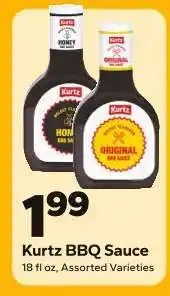 Save a Lot Kurtz BBQ Sauce offer