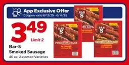 Save a Lot Bar S Smoked Sausage offer