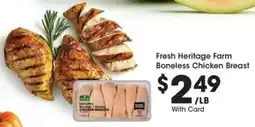 Kroger Fresh Heritage Farm Boneless Chicken Breast offer