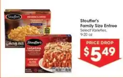 Kroger Stouffer's Family Size Entrée offer