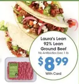 Kroger Laura's Lean 92% Lean Ground Beef offer