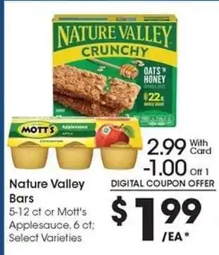 Kroger Nature Valley Bars offer