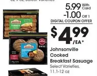 Kroger Johnsonville Cooked Breakfast Sausage offer