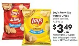 Kroger Lay's Party Size Potato Chips offer