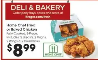 Kroger Home Chef Fried or Baked Chicken offer
