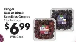 Kroger Kroger Red or Black Seedless Grapes offer