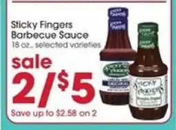 Giant Eagle Sticky Fingers Barbecue Sauce offer