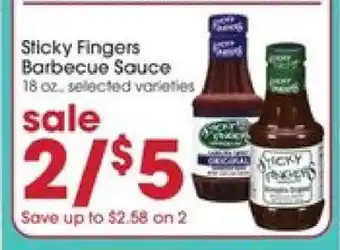 Giant Eagle Sticky Fingers Barbecue Sauce offer