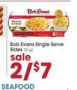 Giant Eagle Bob Evans Single Serve Sides offer