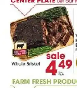 Giant Eagle Whole Brisket offer