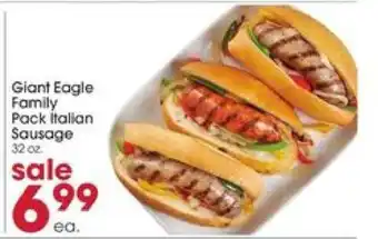 Giant Eagle Giant Eagle Family Pack Italian Sausage offer