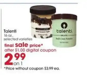 Giant Eagle Talenti offer