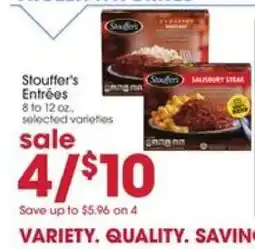 Giant Eagle Stouffer's Entrées offer