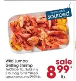 Giant Eagle Wild Jumbo Grilling Shrimp offer