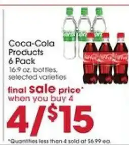 Giant Eagle Coca-Cola Products 6 Pack offer