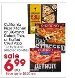Giant Eagle California Pizza Kitchen or DiGiorno Pizza offer