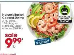 Giant Eagle Nature's Basket Cooked Shrimp offer