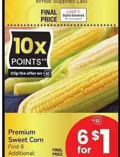Albertsons Premium Sweet Corn offer