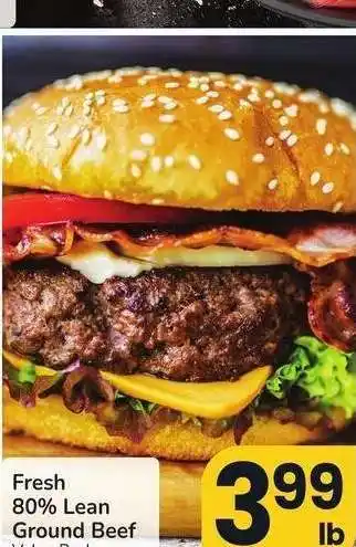 Albertsons Fresh 80% Lean Ground Beef - Value Pack offer