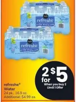 Albertsons refreshe Water - 24 pk., 16.9 oz offer