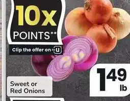 Albertsons Sweet or Red Onions offer