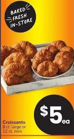 Albertsons Croissants - 8 ct. large or 12 ct. mini offer