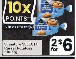 Albertsons Signature Select Russet Potatoes - 5 lb. bag offer