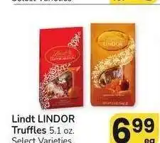 Albertsons Lindt Lindor Truffles - 5.1 oz. Select Varieties offer