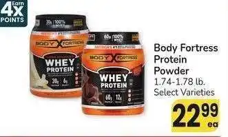 Albertsons Body Fortress Protein Powder - 1.74-1.78 lb. Select Varieties offer
