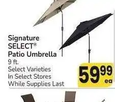 Albertsons Signature SELECT Patio Umbrella - 9 ft. Select Varieties offer