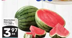 Albertsons Whole Seedless Watermelon - Large offer