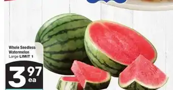 Albertsons Whole Seedless Watermelon - Large offer