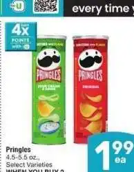 Albertsons Pringles - 4.5-5.5 oz., Select Varieties offer