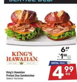 Albertsons King's Hawaiian Pretzel Duo Sandwiches - Select Varieties offer