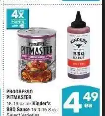 Albertsons PROGRESSO PITMASTER 18-19 oz. or Kinder's BBQ Sauce 15.3-15.8 oz. - Select Varieties offer