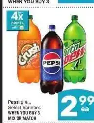 Albertsons Pepsi - 2 ltr., Select Varieties MIX OR MATCH offer