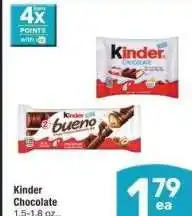 Albertsons Kinder Chocolate - 1.5-1.8 oz., Select Varieties offer