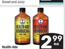 Albertsons Health-Ade Kombucha - 16 oz offer