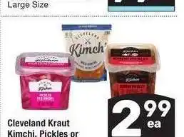 Albertsons Cleveland Kraut Kimchi, Pickles or Pickled Red Onions offer