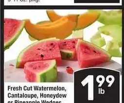 Albertsons Fresh Cut Watermelon, Cantaloupe Honeydew or Pineapple Wedges offer