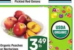 Albertsons Organic Peaches or Nectarines offer