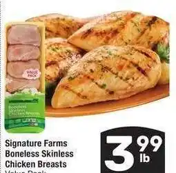 Albertsons Signature Farms Boneless Skinless Chicken Breasts - Value Pack offer