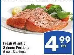 Albertsons Fresh Atlantic Salmon Portions - 5 oz., Skinless offer