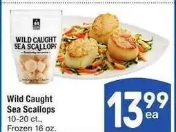 Albertsons Wild Caught Sea Scallops - 10-20 ct., Frozen 16 oz offer