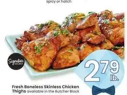 Albertsons Fresh Boneless Skinless Chicken Thighs - Available in the Butcher Block offer