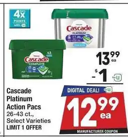 Albertsons Cascade Platinum Action Pacs - 26-43 ct., Select Varieties offer